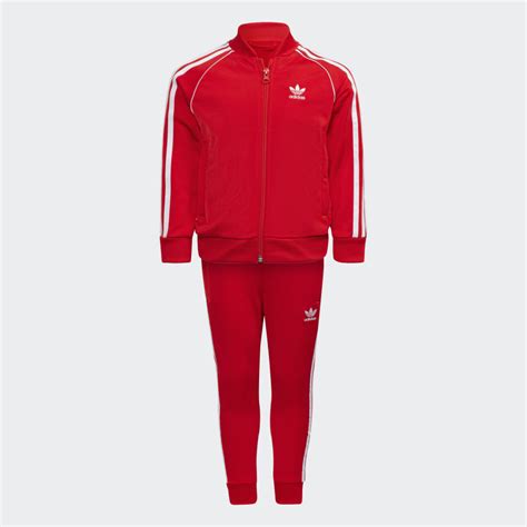 adidas sst trainingsanzug herren rot